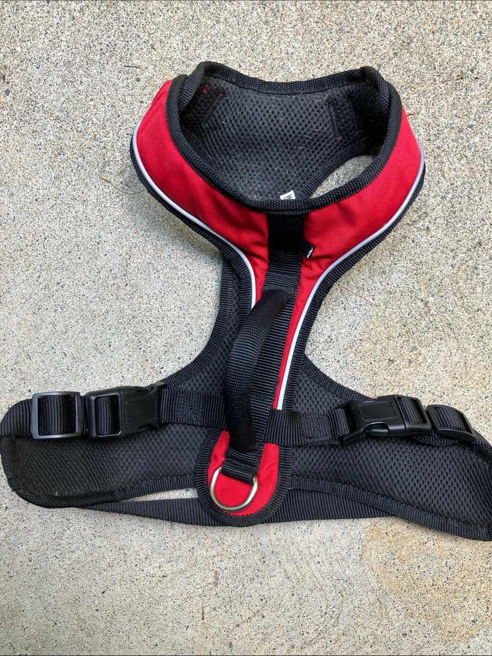 Dog Harness - Size M and toys and brush. Used